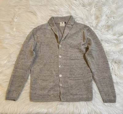 Inis Meain x Todd Snyder 酒吧夹克毛衣针织羊毛羊绒灰色混合中号 — 第 1/4 张图片