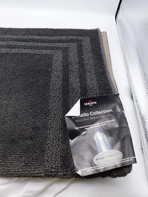 "Alfombra Mohawk Othello Collection 20 X 34"" resistente a manchas y suelo gris oscuro" Foto 1 de 4