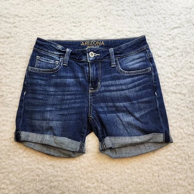 Pantalones Cortos Arizona Jean Co Niñas Talla 1 Denim Azul Puños Elastizados Verano Midi Foto 1 de 4