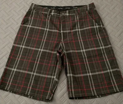 Travis Mathew Plaid Striped Golf Shorts Mens Size 32 x 10.5" Inseam - Image 1 of 4