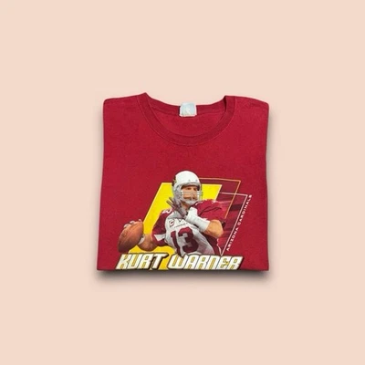 Camiseta De Colección Arizona Cardinals Kurt Warner Jugador NFL Gráfico Foto 1 de 4