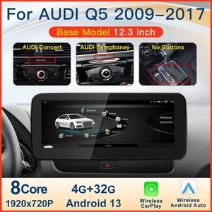 12.3" Für Audi Q5 2009-2017 GPS Navigation BT Carplay Android Autoradio 4GB+32GB - Picture 1 of 14