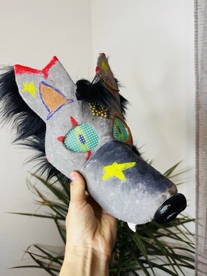Gray Wolf Therian Handmade Mask - Image 1 of 4