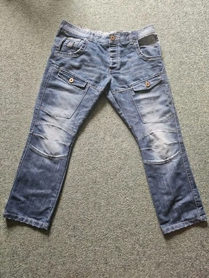 Pantalones de mezclilla azules Cross Hatch para hombre Foto 1 de 4