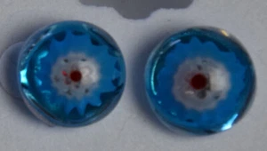 Pendientes de vidrio fundido hechos en EE. UU. con tachuelas de acero inoxidable E39 - Imagen 1 de 3