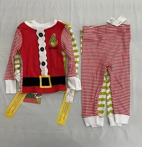 The Grinch Dr. Seuss Christmas Unisex 4 piece pajamas set size 18 Month NWT - Picture 1 of 6