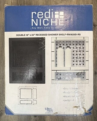 Redi Niche 16"W x 14"H Single Shelf Shower Niche - Image 1 of 4