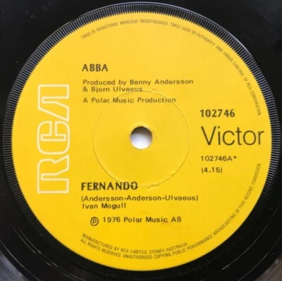 Fernando - ABBA (1976 Australia) - Image 1 of 2