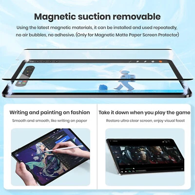 Magnetic Like Paper Screen Protector For Apple iPad Pro/Air/mini Tablet (1-2*PC) - Image 1 of 4