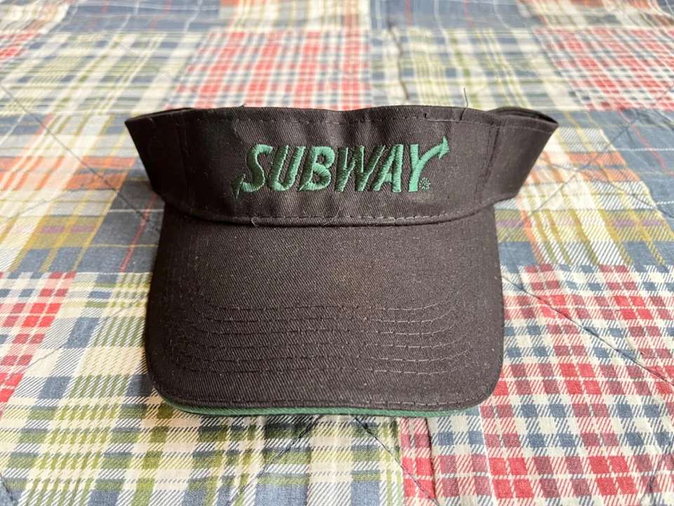 New Subway Restaurant Employee Visor Cap One Size Adjustable Adult - Image 1 of 2