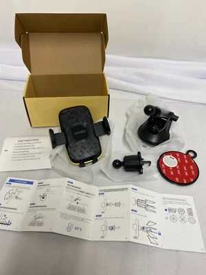 Car Phone Holder - Solid Sturdy Extendable - Vent & Sticky Suction Window Mount - Image 1 of 4