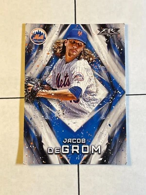 Jacob DeGrom 2017 Topps Fire #52 New York Mets Rangers - Image 1 of 2