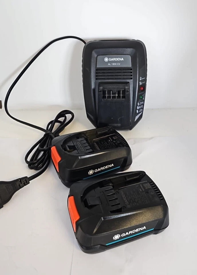 Gardena 2x2,0Ah + Ladegerät Für ComfortCut 50/18V-P4A Akku-Heckenschere