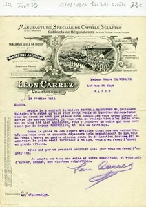 Dépt 39 - Champagnole - Très Belle Entête Secteur de l'Horlogerie du 12/02/1910 - Picture 1 of 1