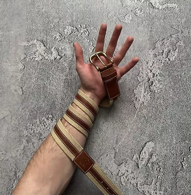 Cinturón Paul & Shark 104 cm Informal Cuero Marrón/Beige Dinero Antiguo Lujo  Foto 1 de 4