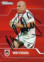 2013 NRL Traders Parallel PS156 Michael WEYMAN St George Illawarra Dragons 2013 NRL Traders Parallel PS156 Michael WEYMAN St George Illawarra Dragons