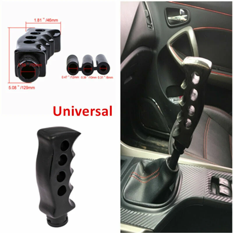 Black Auto Car Gear Shift Knob Shifter Gun Grip Knife Handle Manual Transmission - Image 1 of 4