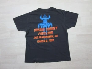 Vintage SLAYER T Shirt (L) 90s Clash of the Titans Tour Orange County California - Picture 1 of 16