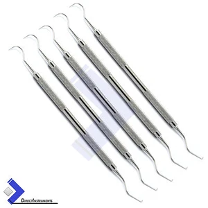 5Pcs Dental Explorer 23 Hook Tartar Plaque Remover Endodontic Cleaning Cavity CE - Picture 1 of 2