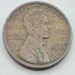 1929 Lincoln Wheat Cent - 1C -Woody - Wood Grain - Improper Alloy - Ships Free - Picture 1 of 4