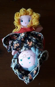 Bambola Cappuccetto Rosso Nonna Lupo Tre In Uno Sottosopra Vintage  - Foto 1 di 7