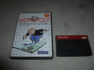 SEGA MASTER SYSTEM VIDEO GAME MONOPOLY W CASE THE MEGA PLUS CARTRIDGE - Picture 1 of 2