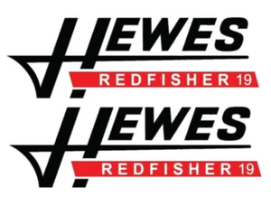 Hewes decals pair sticker boat redfisher 19 Red Fisher Marine Grade Sport L@@K - Picture 1 of 1