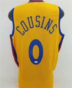 DeMarcus Cousins Signed Golden State Warriors "The Bay" Yellow Jersey (JSA COA) - Picture 1 of 6