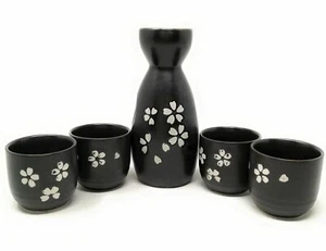 TJ Global 5-teiliges Sake Set, Langlebiges Keramik Japanisches Sake Set mit 1... - Bild 1 von 5
