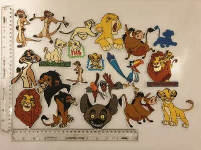 1 NEW SEW OR IRON-ON EMBROIDERED MOTIF PATCH LION KING CHARACTER SIMBA NALA ZAZU