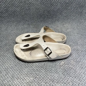 Zapatos Birkenstock Gizeh de cuero blanco talla 7 para mujer - Imagen 1 de 11