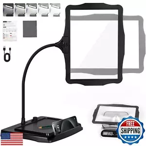 10X Rechargeable Magnifying Glass with Light and Stand, 50 LED Stepless Dimma - Picture 1 of 5