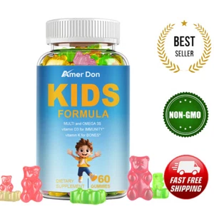 Kids Multivitamin Gummies - Daily Vitamins for Kids, Vitamin C, D3 With Zinc - Picture 1 of 12
