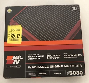 Filtro de aire de motor lavable K&N Select (SA 5030 / Chevrolet) - Imagen 1 de 6
