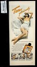 1943 Skol Suntan Lotion Woman Towel Naked Tanning Burn Vintage Print Ad 37787