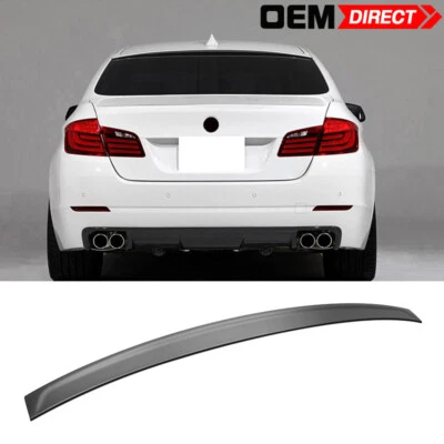 Fits 11-16 BMW 5 Series F10 3D Style Window Roof Spoiler Wing Unpainted ABS - Image 1 of 4