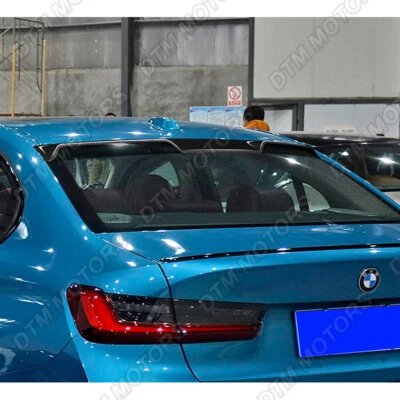 Alerón techo ventana trasera fibra carbono para BMW 320i 330i M3 G20 G80 sedán 19-25 Foto 1 de 4