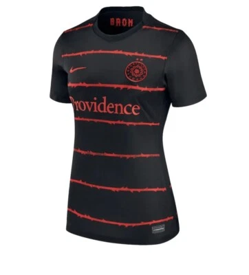 Nike Portland Thorns FC Black/Red Jersey Women’s  Size: XL Dri-Fit NWSL Soccer - Image 1 of 4