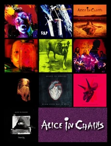 ALICE IN CHAINS discography magnet (3.5" x 3.5") rainier fog facelift dirt sap - Picture 1 of 1