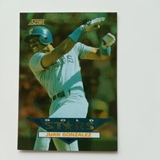 1994 Score Gold Stars Juan Gonzalez #33 Rangers