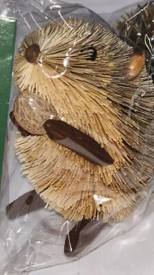 NUEVO Deseos de Navidad El Grande Buri Paja Ratán Adorno Ardilla 4"x3 Foto 1 de 4