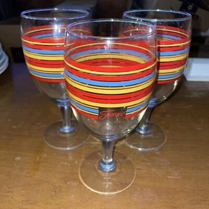 3er Set FIESTA Streifen Wasser/Eistee Gläser 16oz 7 1/8" hoch - Bild 1 von 15