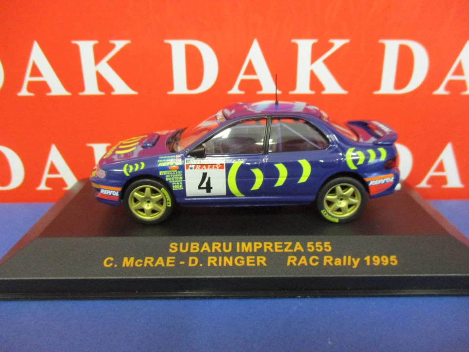 Die cast 1/43 Modellino Auto Subaru Impreza RAC Rally 1995 C. McRae - Immagine 1 di 4