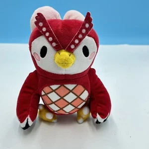 Celeste The Owl - Nintendo Animal Crossing Red Soft Plush Toy 8” San Ei Co. - Picture 1 of 8