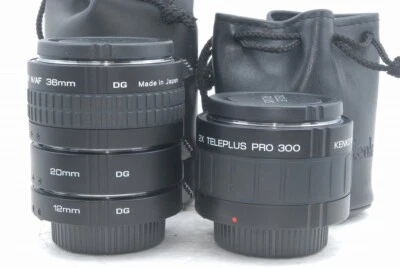 Exc+++ Kenko Extension Tube N/AF 12mm 20mm 36mm DG N-AFD 2x Teleplus PR300 *KT2 - Image 1 of 4