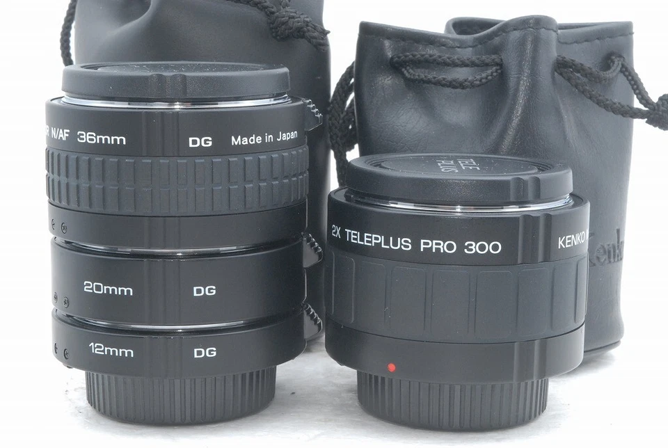 Exc+++ Tubo de extensión Kenko N/AF 12 mm 20 mm 36 mm DG N-AFD 2x Teleplus PR300 *KT2 Foto 1 de 4