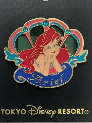 Prendedor Disney Tokyo Disneyland Resort Sirenita Vitral Ariel Shell TDR Foto 1 de 3