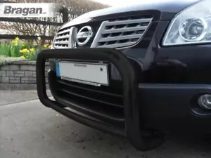 Barra Parachoques Negro para Nissan Qashqai 2007-2014 Inoxidable Abar Delantero - Imagen 1 de 4
