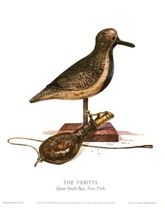 Antique Shorebird Decoy Art Print LTD Ed. Verity Great South Bay NY Decoy 5951k - Picture 1 of 3