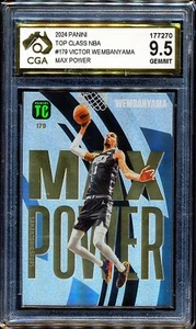 2024 Panini NBA Top Class Max Power #179 Victor Wembanyama CGA 9.5 - Picture 1 of 3